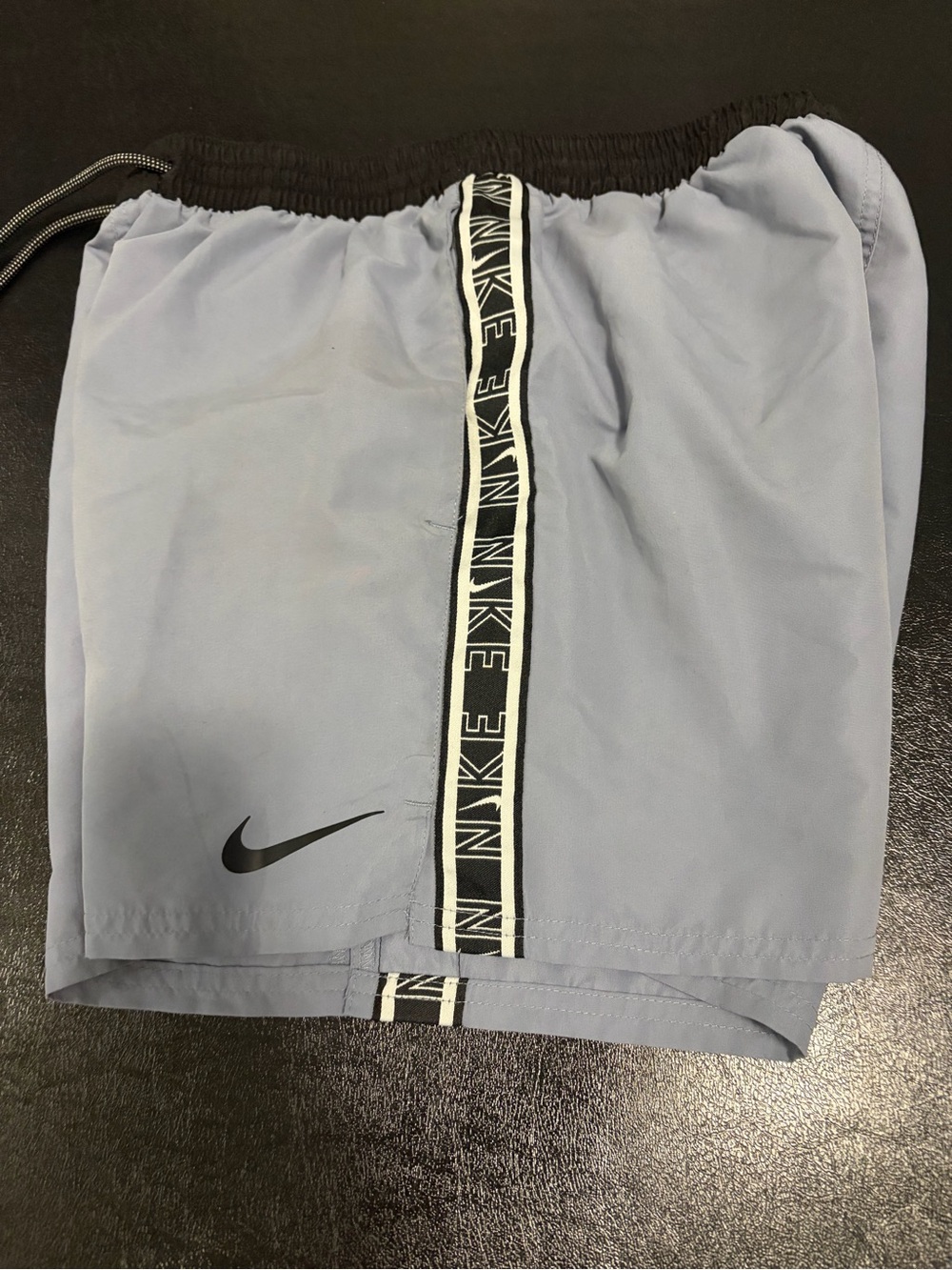 Nike Men's Sky Blue Athletic Shorts with Black Trim